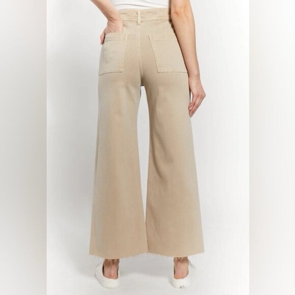 NWT OAT NEW YORK HIGH‎ RISE WIDE LEG Jeans Raw Hem Size 4/27 - Picture 3 of 16